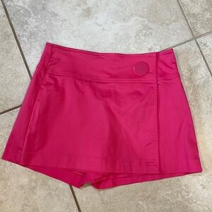 Cache Vintage Hot Pink 90’s Big Button Skort 6